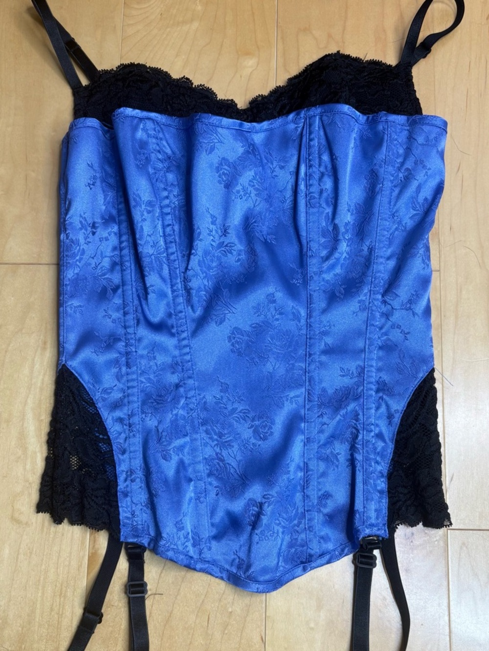 Frederick’s of Hollywood Satin Layered Corset Top